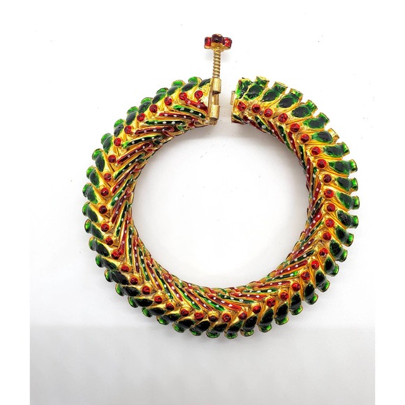 24k Gold and silver Bangle - Picture 7 of 10